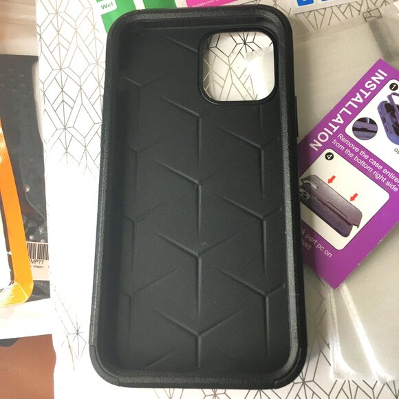 JSHRU Military-Grade Drop Protection Phone Case for iPhone 12 Pro, Black NEW - Picture 5 of 14